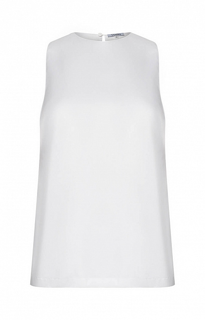 White silk tank top