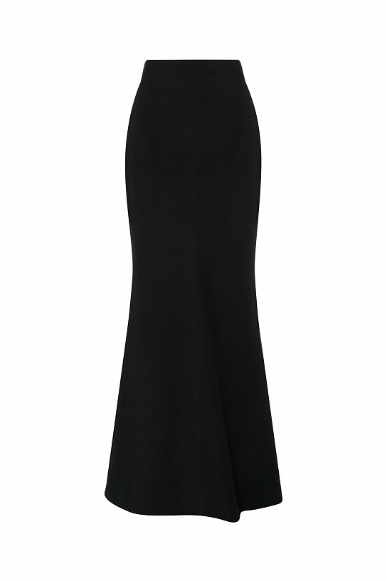 Black crepe skirt