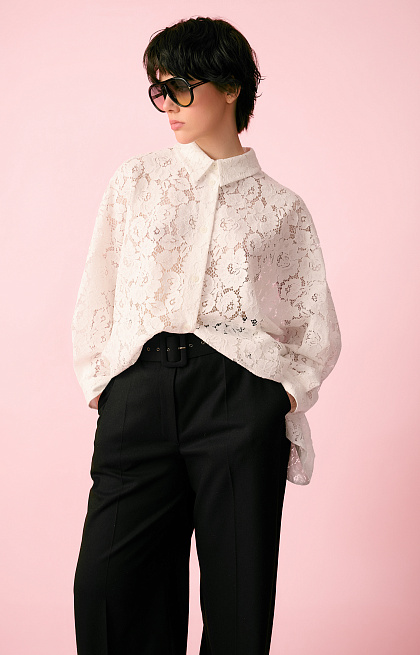 White lace blouse