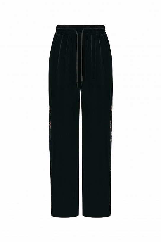 Black velvet suit